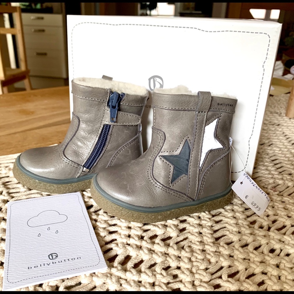 Belly Button leather toddler boots